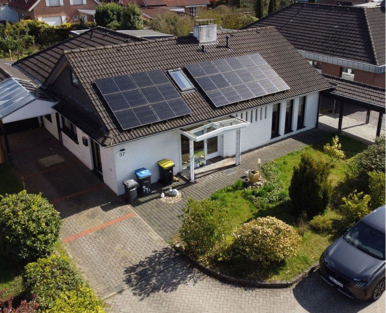 DJI 0231seitl. Nordhorn Bungalow Bungalow Deegfeld Nordhorn