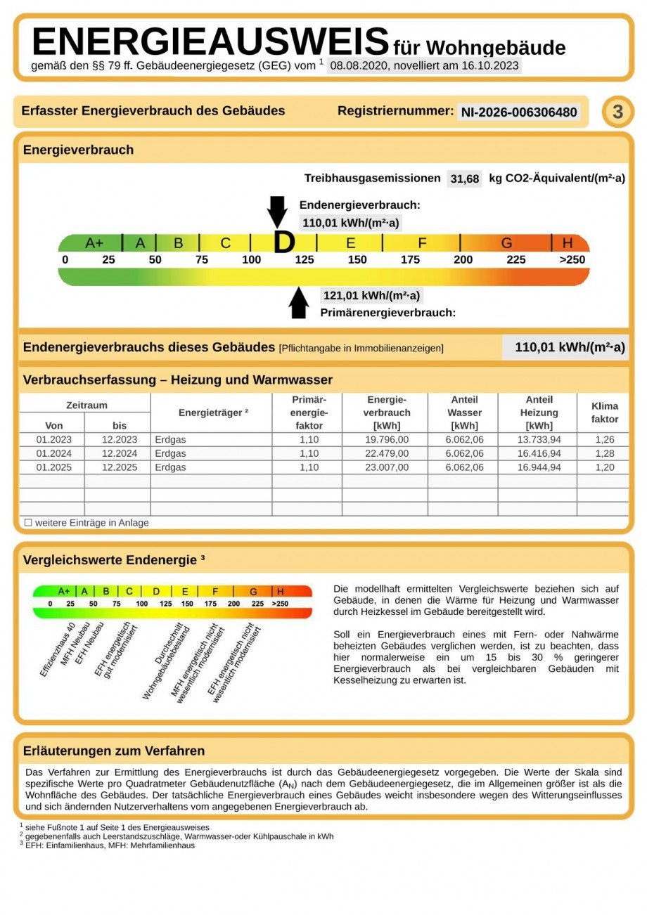 S. 3 E Ausweis 1 Bungalow Nordhorn