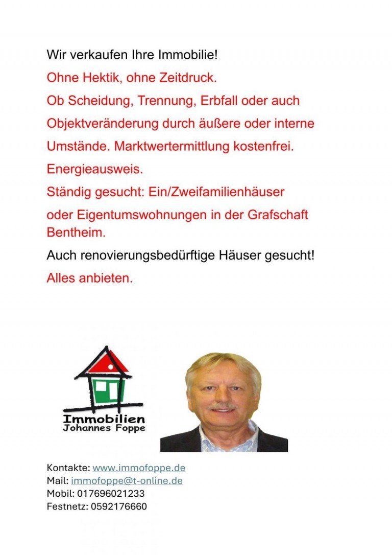 Wir verkaufen Ihr Objekt! Wohnung Wir verkaufen Ihr Objekt